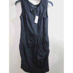 PIPPA Black Solid Gathered‎ Waist Bow Dress Size 2 for Bloomingdale's $180